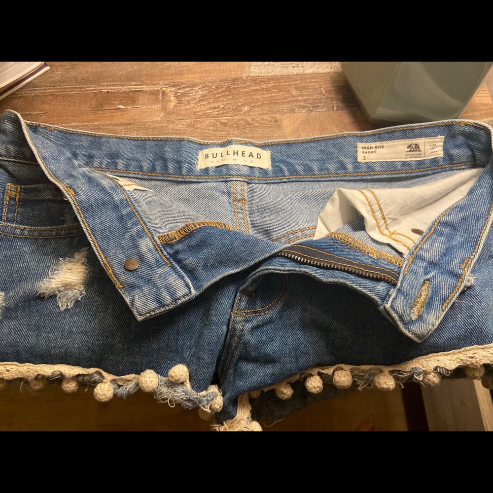 High rise jean shorts size 3 from Pacsun